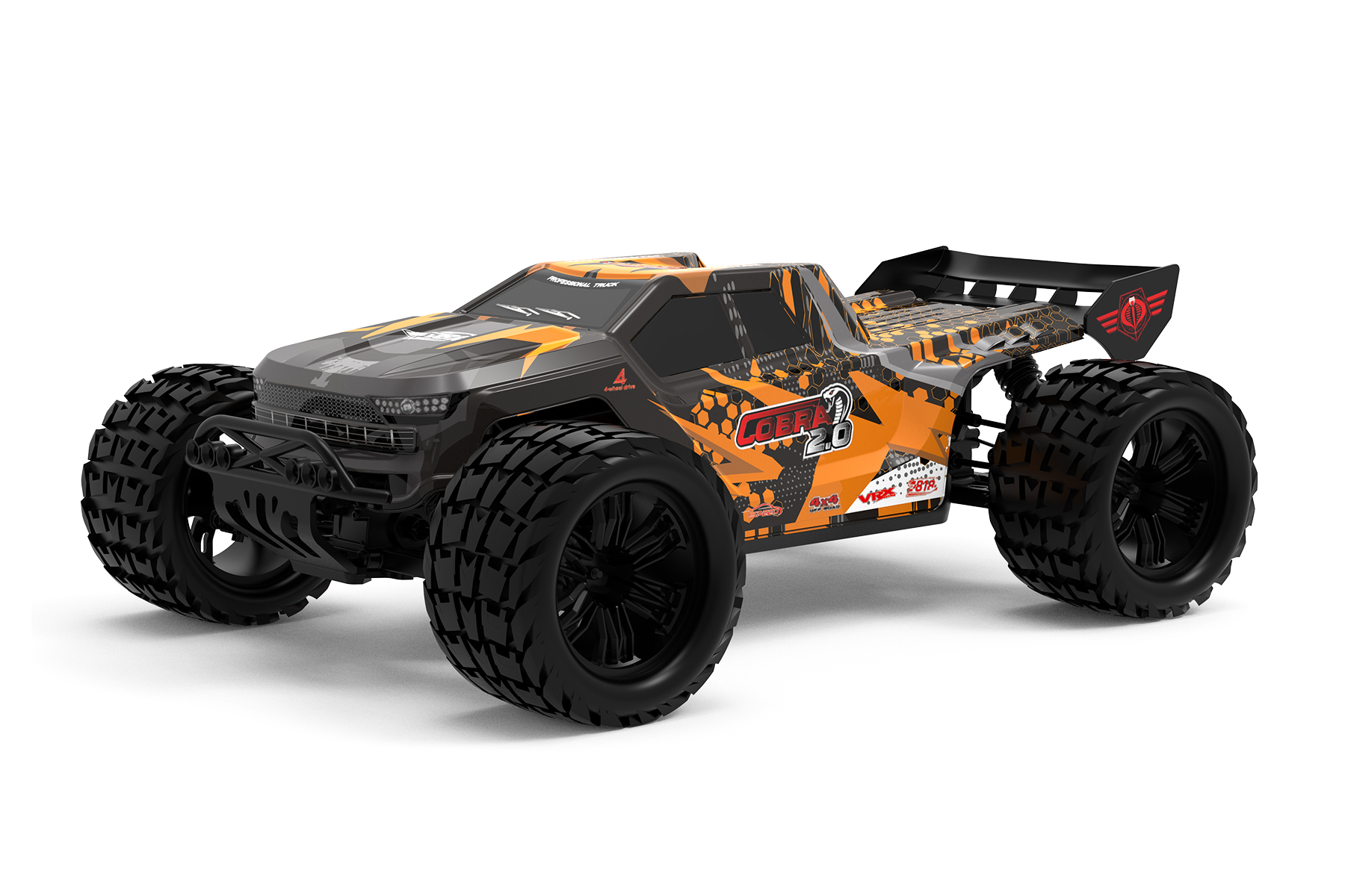 COBRA 1/8 Scale 4WD Off-road Electric RC Truggy 2.4G Brushless High Speed RTR #RH818