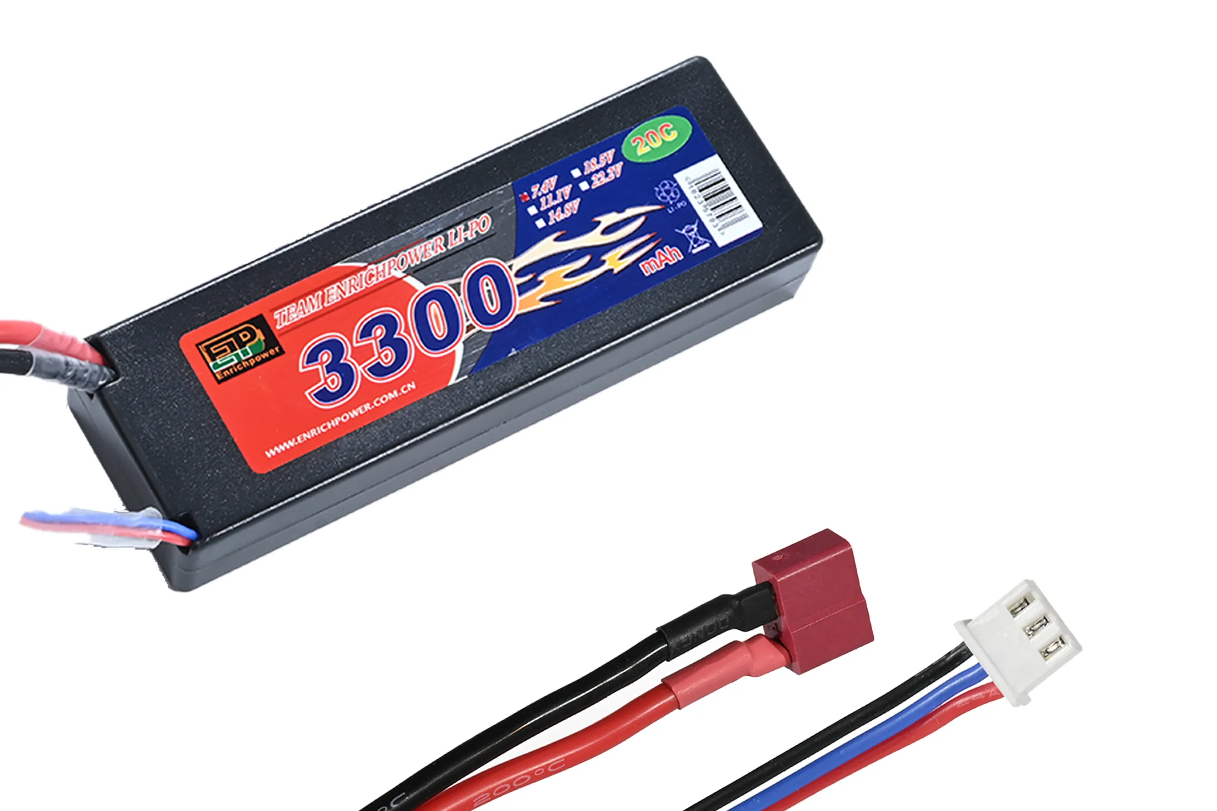 7.4V 3300mAH 2S Lipo Battery For VRX 1/10 Scale Brushless RC Model Car VRX #85274