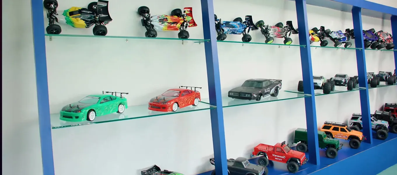 rc cars display