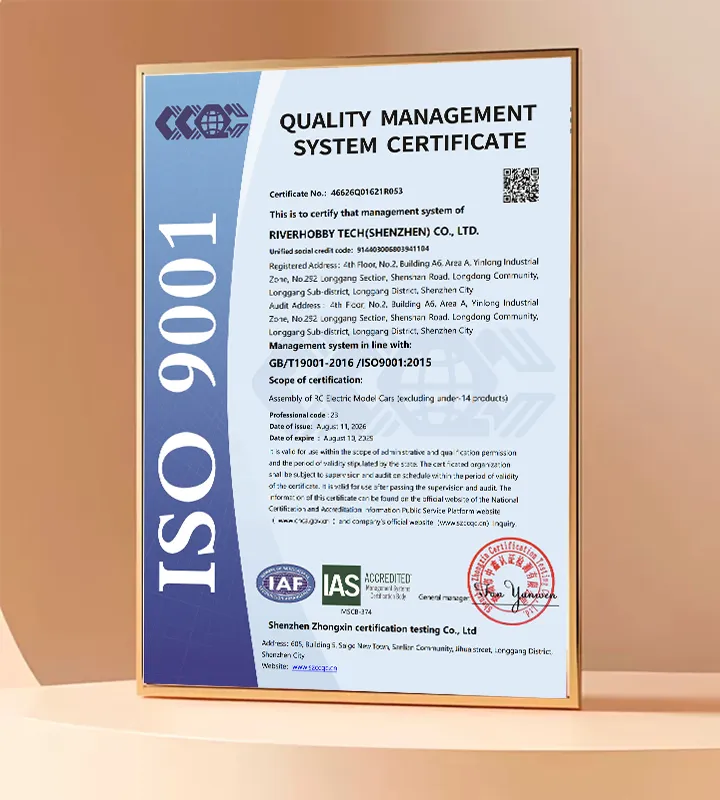 ISO 9001 Certified RC Manufacturer