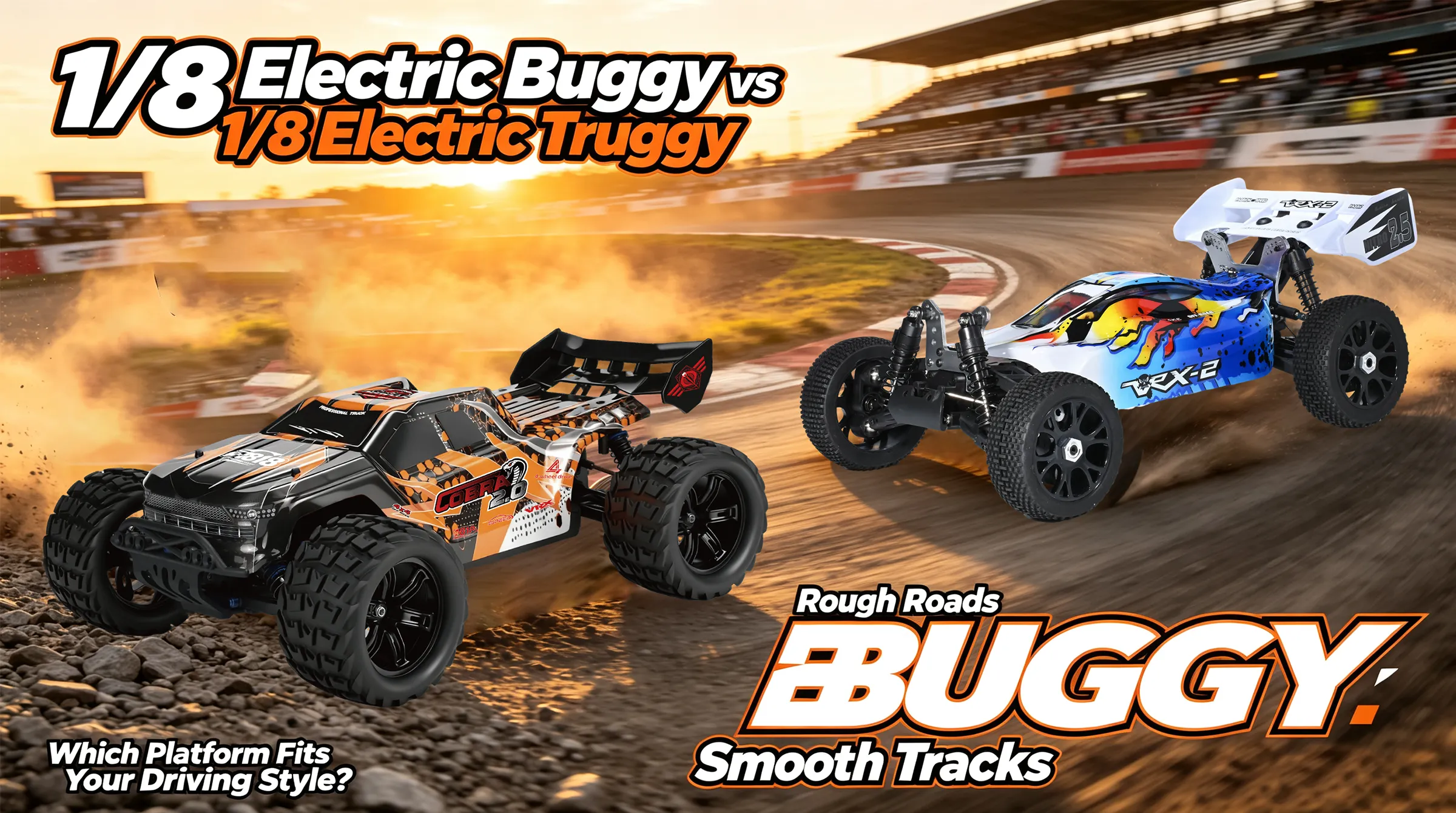 1/8 Electric Buggy vs 1/8 Electric Truggy: Which Platform Fits Your Driving Style?