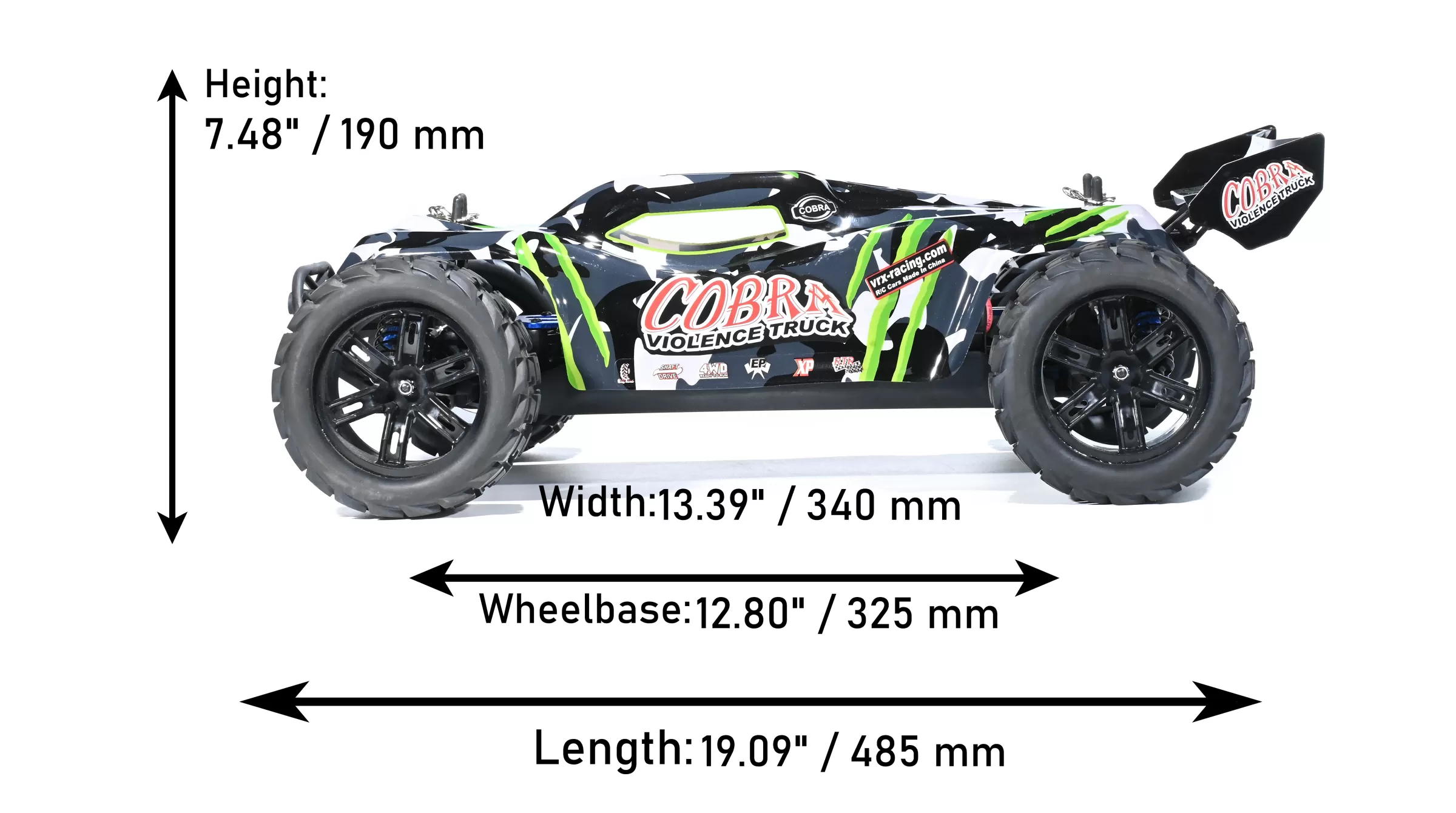 VRX Racing 1/8 Scale Electric Remote Control RC Cars