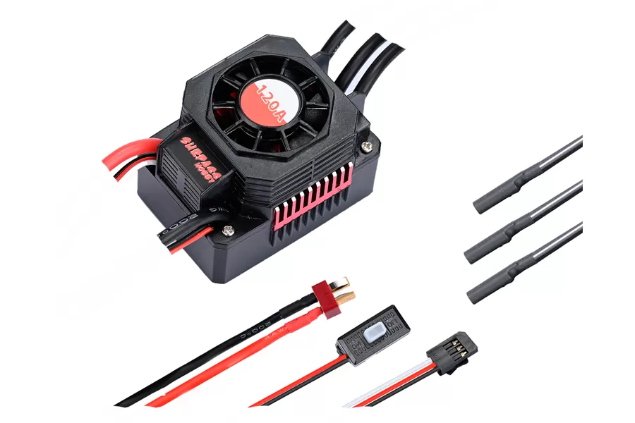 120A Brushless ESC Electronics Speed Controller For 1/8 Scale Electric RC Car # 85278