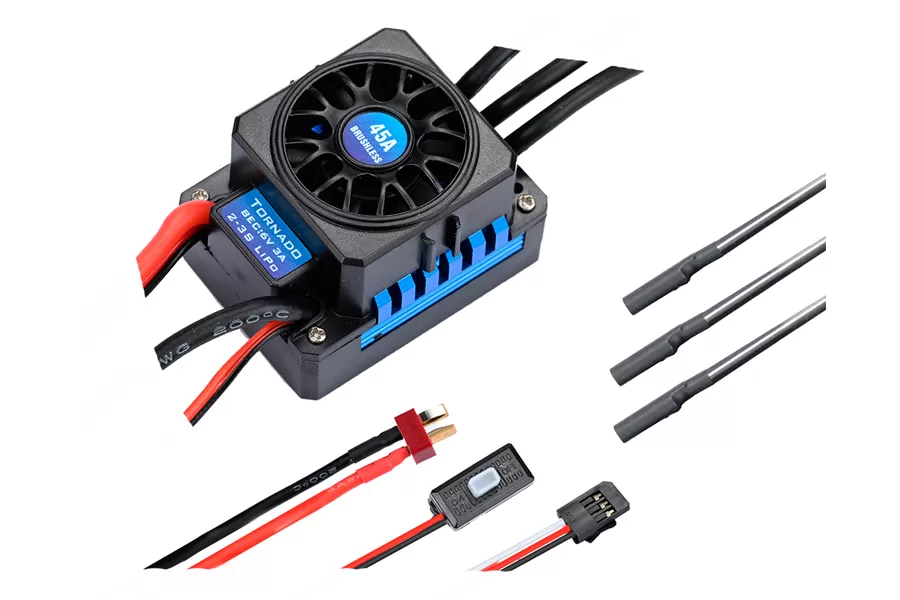 45A Brushless ESC Electronics Speed Controller For 1/10 Scale Electric RC Car # H0072
