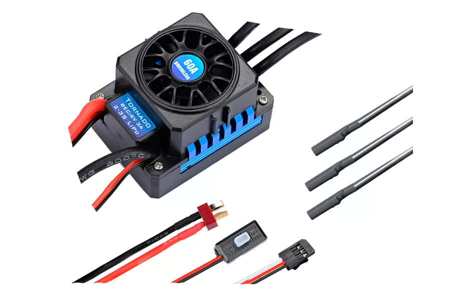 60A Brushless ESC Electronics Speed Controller For 1/10 Scale Electric RC Car # H0082