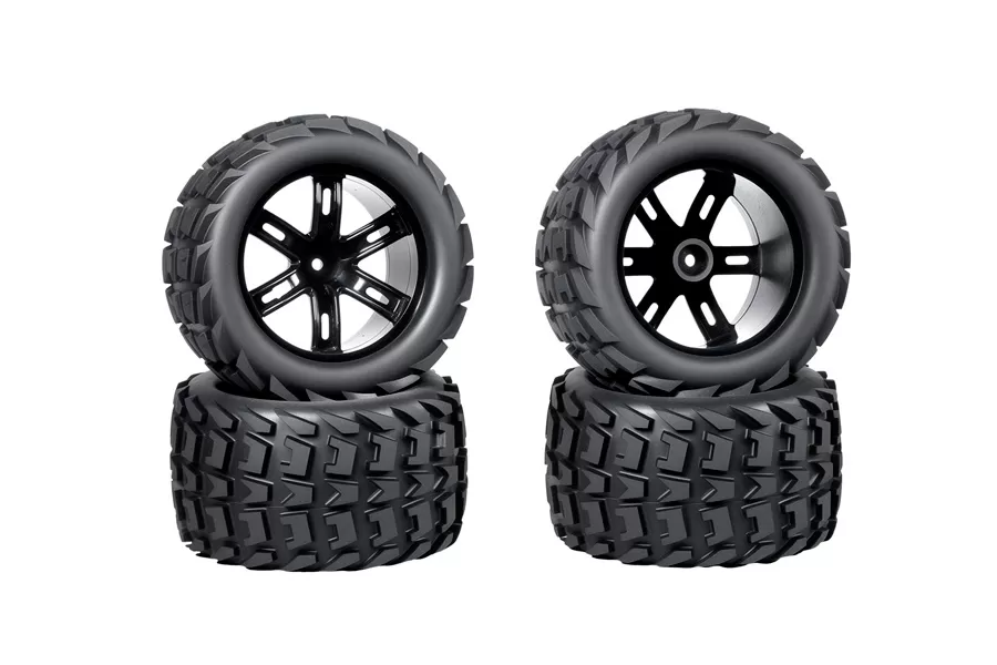 RC Front Tire 12mm Hex Hub Rubber For 1/10 Scale RC Truck and Truggy # 10723