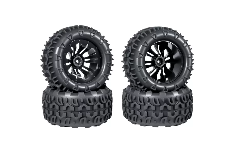 RC Tire 12mm Hex Hub Rubber For 1/10 Scale RC Car # 10138