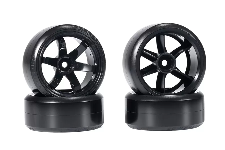 RC Tire 12mm Hex Hub Rubber For 1/10 Scale RC On-road Drifting Cars # 10489