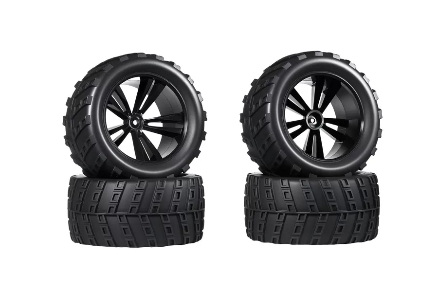 RC Tire 12mm Hex Hub Rubber For 1/10 Scale RC Trucks # 10563