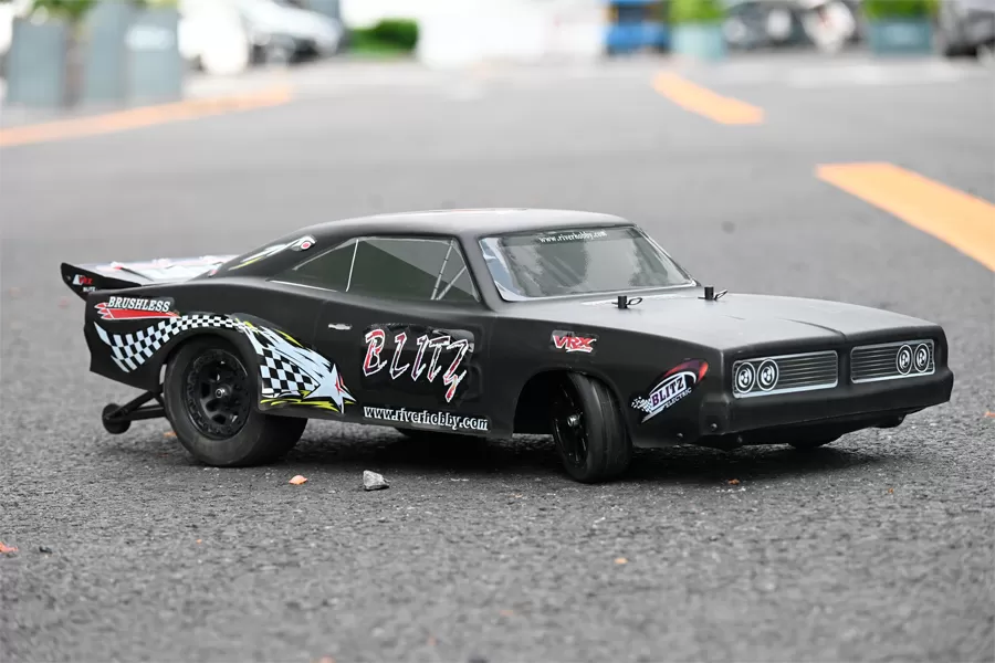 10 Scale 2WD On-road Electric RC Drag Car 2.4G Brushed High Speed RTR #RH2015