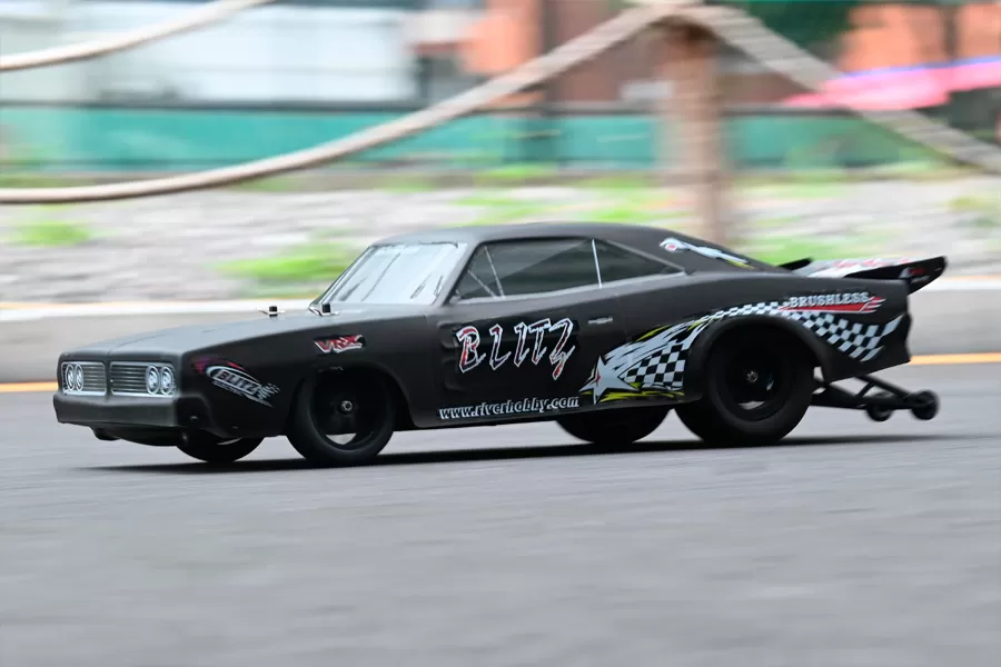 10 Scale 2WD On-road Electric RC Drag Car 2.4G Brushless High Speed RTR #RH2016