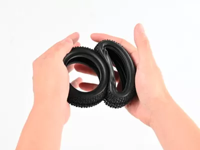 VRX Racing Upgrades 1/10 RC Racing Buggy Tires for Unbeatable Track Grip